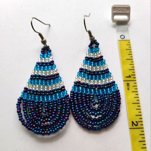 Beaded Earrings 🩷 Stunning Style and Color! New Never Worn. - Picture 1 of 7